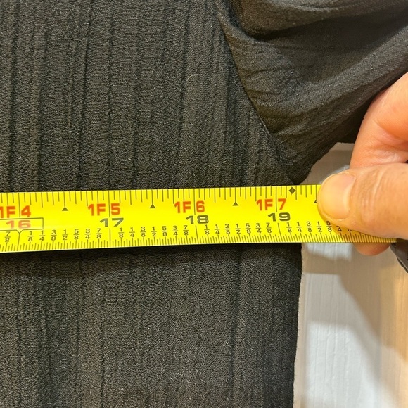 UMGEE Black Embroidered Tunic Dress Gauzy Boho Whimsy Goth Women Sz M - Picture 8 of 10